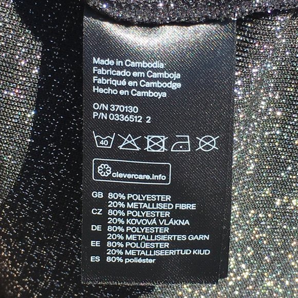 Shimmery Party Dress Semi-Sheer Size Medium - Picture 5 of 5